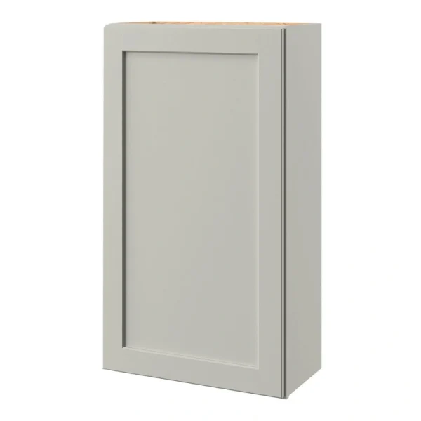 Shenandoah PRO Express Breckenridge 15-in W x 42.125-in H x 12-in D Stone Full Overlay Wall Fully Assembled Plywood Cabinet (Recessed Panel Shaker Door Style)