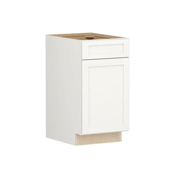 Shenandoah PRO Express Breckenridge 18-in W x 34.5-in H x 24-in D Linen Full Overlay 1-Drawer Base Fully Assembled Plywood Cabinet (Recessed Panel Shaker Style)