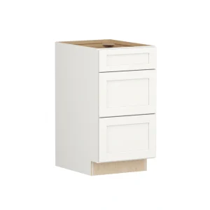 Shenandoah PRO Express Breckenridge 18-in W x 34.5-in H x 24-in D Linen Full Overlay 3-Drawer Base Fully Assembled Plywood Cabinet