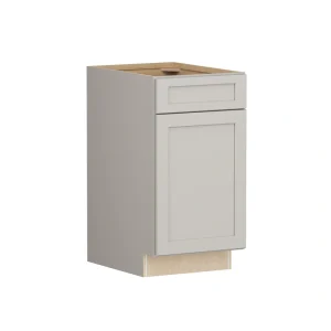 Shenandoah PRO Express Breckenridge 18-in W x 34.5-in H x 24-in D Stone Full Overlay 1-Drawer Base Fully Assembled Plywood Cabinet (Recessed Panel Shaker Style)
