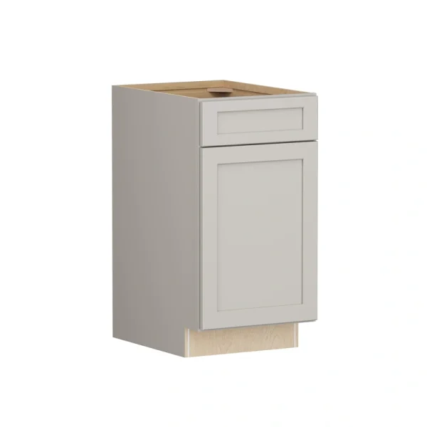 Shenandoah PRO Express Breckenridge 18-in W x 34.5-in H x 24-in D Stone Full Overlay 1-Drawer Base Fully Assembled Plywood Cabinet (Recessed Panel Shaker Style)