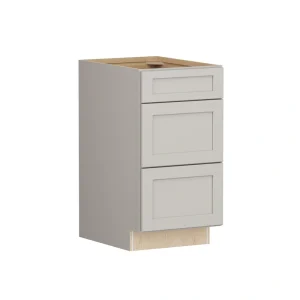 Shenandoah PRO Express Breckenridge 18-in W x 34.5-in H x 24-in D Stone Full Overlay 3-Drawer Base Fully Assembled Plywood Cabinet