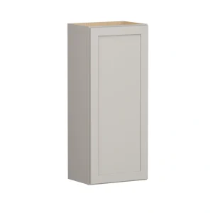 Shenandoah PRO Express Breckenridge 18-in W x 36.125-in H x 12-in D Stone Full Overlay Wall Fully Assembled Plywood Cabinet (Recessed Panel Shaker Door Style)