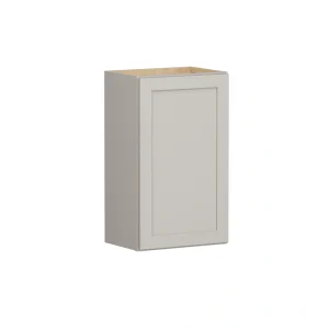 Shenandoah PRO Express Breckenridge 18-in W x 42.125-in H x 12-in D Stone Full Overlay Wall Fully Assembled Plywood Cabinet (Recessed Panel Shaker Door Style)