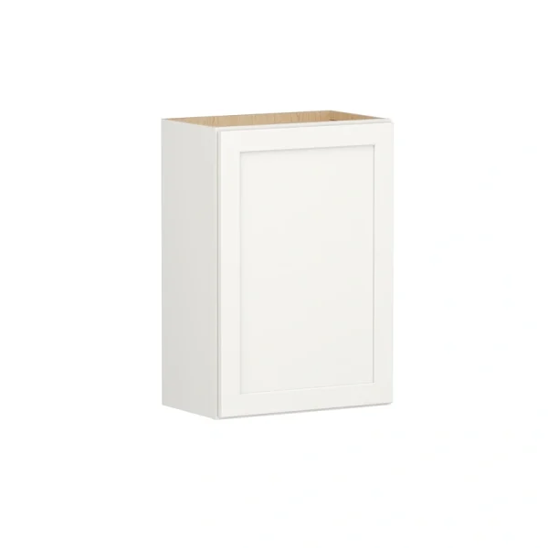 Shenandoah PRO Express Breckenridge 21-in W x 30.125-in H x 12-in D Linen Full Overlay Wall Fully Assembled Plywood Cabinet (Recessed Panel Shaker Door Style)