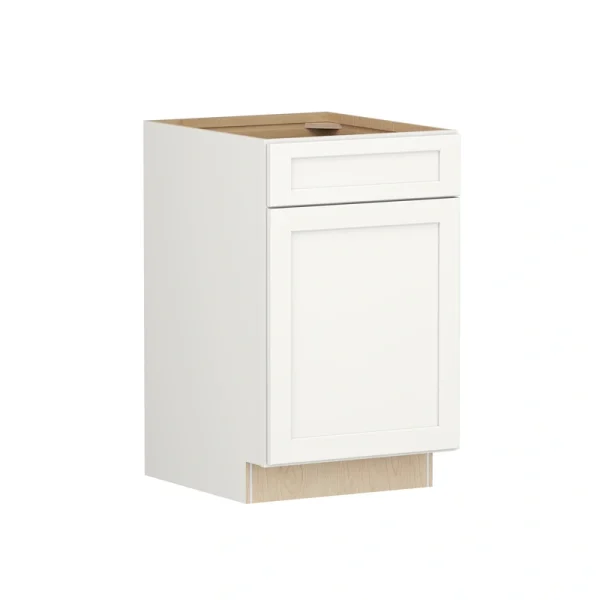 Shenandoah PRO Express Breckenridge 21-in W x 34.5-in H x 24-in D Linen Full Overlay 1-Drawer Base Fully Assembled Plywood Cabinet (Recessed Panel Shaker Style)