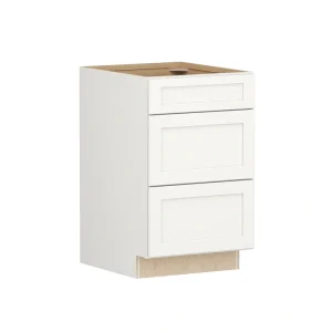 Shenandoah PRO Express Breckenridge 21-in W x 34.5-in H x 24-in D Linen Full Overlay 3-Drawer Base Fully Assembled Plywood Cabinet