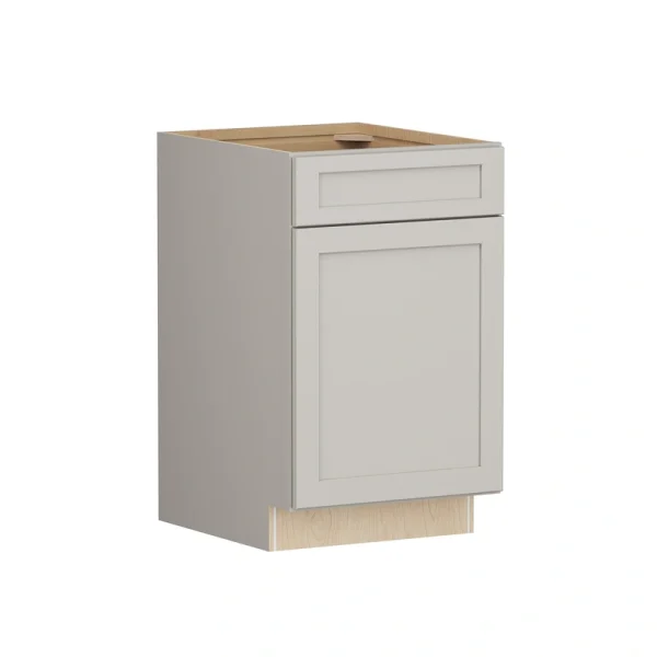 Shenandoah PRO Express Breckenridge 21-in W x 34.5-in H x 24-in D Stone Full Overlay 1-Drawer Base Fully Assembled Plywood Cabinet (Recessed Panel Shaker Style)