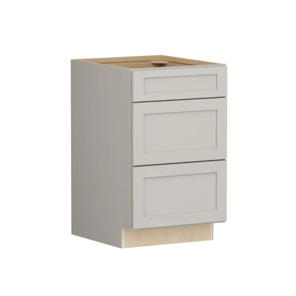 Shenandoah PRO Express Breckenridge 21-in W x 34.5-in H x 24-in D Stone Full Overlay 3-Drawer Base Fully Assembled Plywood Cabinet