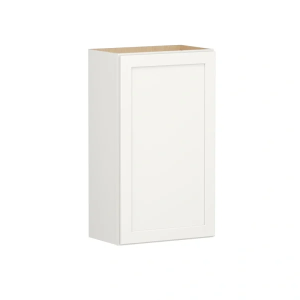 Shenandoah PRO Express Breckenridge 21-in W x 36.125-in H x 12-in D Linen Full Overlay Wall Fully Assembled Plywood Cabinet (Recessed Panel Shaker Door Style)