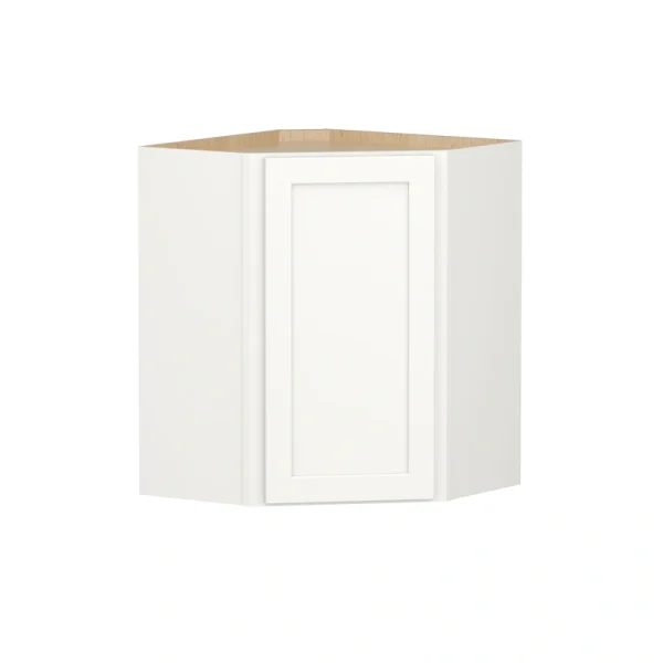 Shenandoah PRO Express Breckenridge 24-in W x 30.125-in H x 12-in D Linen Full Overlay Diagonal Corner Wall Fully Assembled Plywood Cabinet (Recessed Panel Shaker Style)