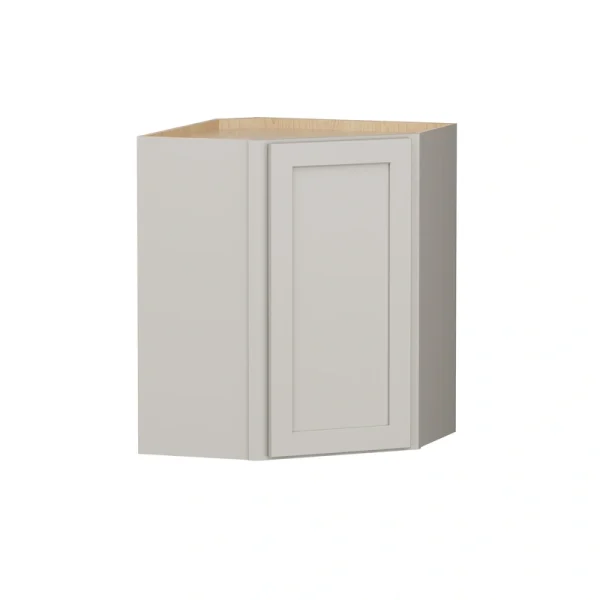 Shenandoah PRO Express Breckenridge 24-in W x 30.125-in H x 12-in D Stone Full Overlay Diagonal Corner Wall Fully Assembled Plywood Cabinet (Recessed Panel Shaker Style)