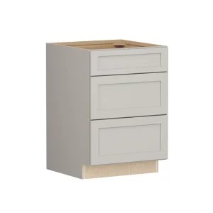 Shenandoah PRO Express Breckenridge 24-in W x 34.5-in H x 24-in D Stone Full Overlay 3-Drawer Base Fully Assembled Plywood Cabinet