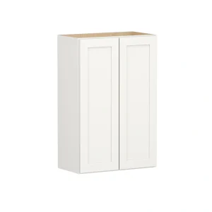 Shenandoah PRO Express Breckenridge 24-in W x 36.125-in H x 12-in D Linen Full Overlay Wall Fully Assembled Plywood Cabinet (Recessed Panel Shaker Door Style)
