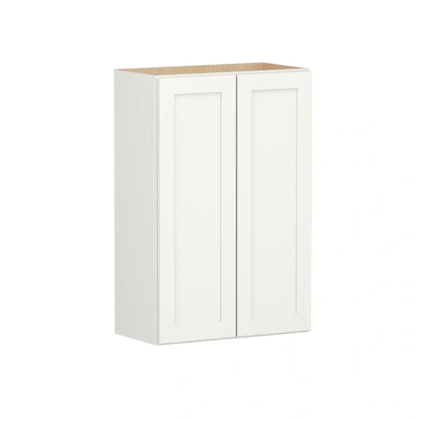 Shenandoah PRO Express Breckenridge 24-in W x 36.125-in H x 12-in D Linen Full Overlay Wall Fully Assembled Plywood Cabinet (Recessed Panel Shaker Door Style)