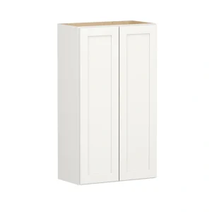 Shenandoah PRO Express Breckenridge 24-in W x 42.125-in H x 12-in D Linen Full Overlay Wall Fully Assembled Plywood Cabinet (Recessed Panel Shaker Door Style)