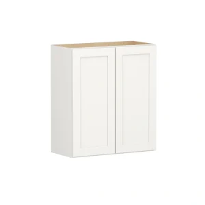 Shenandoah PRO Express Breckenridge 27-in W x 30.125-in H x 12-in D Linen Full Overlay Wall Fully Assembled Plywood Cabinet (Recessed Panel Shaker Door Style)