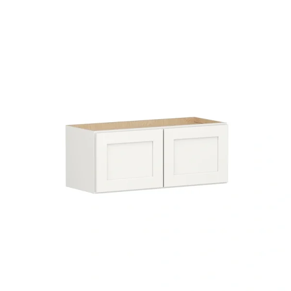 Shenandoah PRO Express Breckenridge 30-in W x 12.125-in H x 12-in D Linen Full Overlay Wall Fully Assembled Plywood Cabinet (Recessed Panel Shaker Door Style)