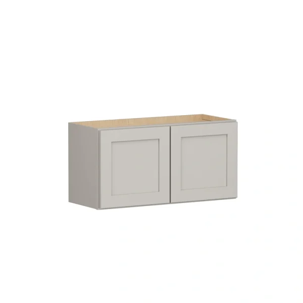Shenandoah PRO Express Breckenridge 30-in W x 15.125-in H x 12-in D Stone Full Overlay Wall Fully Assembled Plywood Cabinet (Recessed Panel Shaker Door Style)