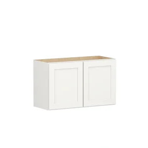 Shenandoah PRO Express Breckenridge 30-in W x 18.125-in H x 12-in D Linen Full Overlay Wall Fully Assembled Plywood Cabinet (Recessed Panel Shaker Door Style)