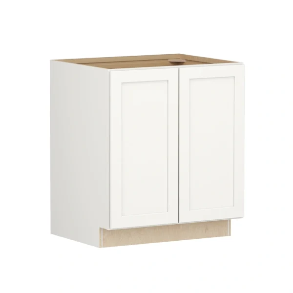 Shenandoah PRO Express Breckenridge 30-in W x 34.5-in H x 24-in D Linen Full Overlay Base Fully Assembled Plywood Cabinet (Recessed Panel Shaker Door Style)
