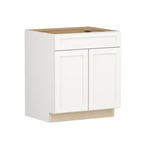 Shenandoah PRO Express Breckenridge 30-in W x 34.5-in H x 24-in D Linen Full Overlay Sink Base Fully Assembled Plywood Cabinet (Recessed Panel Shaker Style)