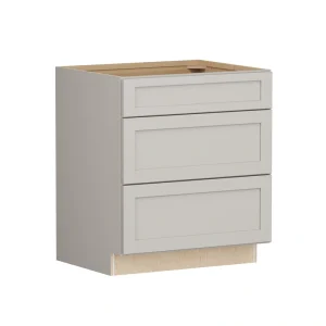 Shenandoah PRO Express Breckenridge 30-in W x 34.5-in H x 24-in D Stone Full Overlay 3-Drawer Base Fully Assembled Plywood Cabinet