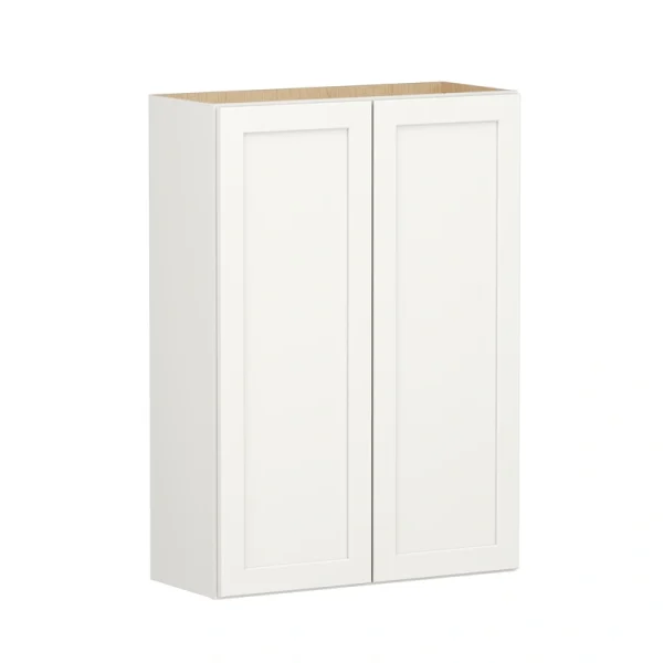 Shenandoah PRO Express Breckenridge 30-in W x 42.125-in H x 12-in D Linen Full Overlay Wall Fully Assembled Plywood Cabinet (Recessed Panel Shaker Door Style)