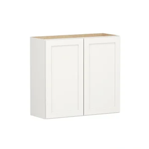 Shenandoah PRO Express Breckenridge 33-in W x 30.125-in H x 12-in D Linen Full Overlay Wall Fully Assembled Plywood Cabinet (Recessed Panel Shaker Door Style)