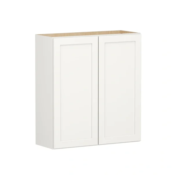 Shenandoah PRO Express Breckenridge 33-in W x 36.125-in H x 12-in D Linen Full Overlay Wall Fully Assembled Plywood Cabinet (Recessed Panel Shaker Door Style)