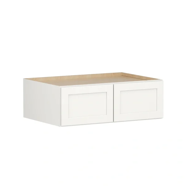 Shenandoah PRO Express Breckenridge 36-in W x 12.125-in H x 24-in D Linen Full Overlay Wall Fully Assembled Plywood Cabinet (Recessed Panel Shaker Door Style)