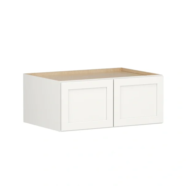 Shenandoah PRO Express Breckenridge 36-in W x 15.125-in H x 24-in D Linen Full Overlay Wall Fully Assembled Plywood Cabinet (Recessed Panel Shaker Door Style)