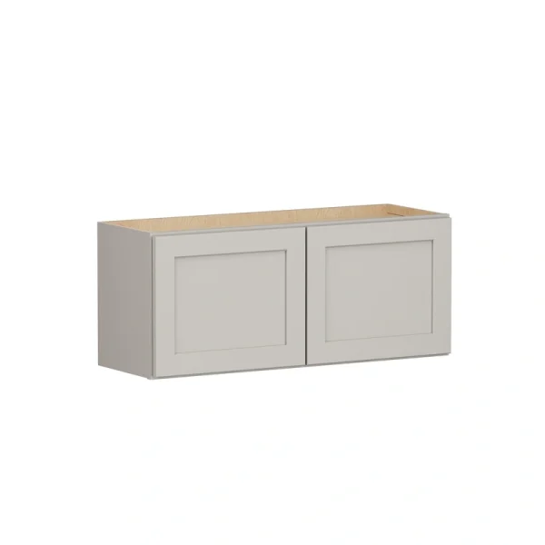 Shenandoah PRO Express Breckenridge 36-in W x 15.125-in H x 24-in D Stone Full Overlay Wall Fully Assembled Plywood Cabinet (Recessed Panel Shaker Door Style)
