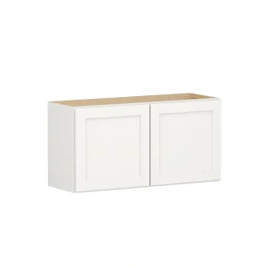 Shenandoah PRO Express Breckenridge 36-in W x 18.125-in H x 12-in D Linen Full Overlay Wall Fully Assembled Plywood Cabinet (Recessed Panel Shaker Door Style)