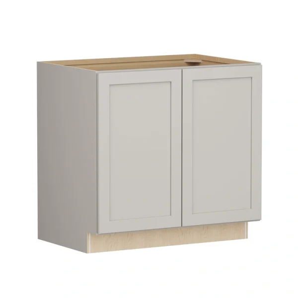 Shenandoah PRO Express Breckenridge 36-in W x 34.5-in H x 24-in D Stone Full Overlay Base Fully Assembled Plywood Cabinet (Recessed Panel Shaker Door Style)