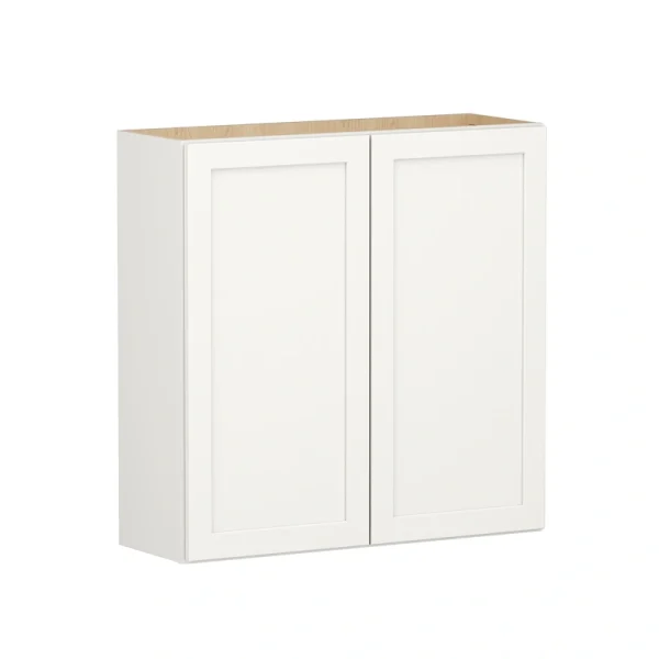 Shenandoah PRO Express Breckenridge 36-in W x 36.125-in H x 12-in D Linen Full Overlay Wall Fully Assembled Plywood Cabinet (Recessed Panel Shaker Door Style)