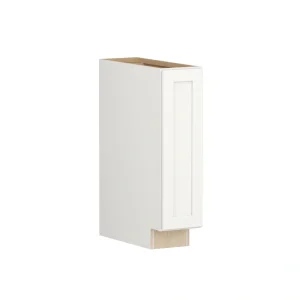 Shenandoah PRO Express Breckenridge 9-in W x 34.5-in H x 24-in D Linen Base Fully Assembled Plywood Cabinet (Recessed Panel Shaker Door Style) T726917932