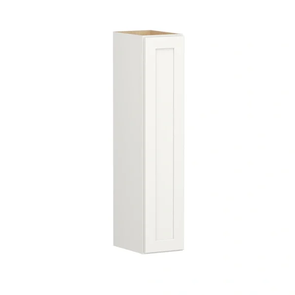 Shenandoah PRO Express Breckenridge 9-in W x 42.125-in H x 12-in D Linen Full Overlay Wall Fully Assembled Plywood Cabinet (Recessed Panel Shaker Door Style)