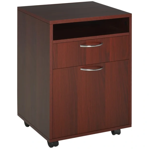 Siavonce Brown 1-Shelf Office Cabinet
