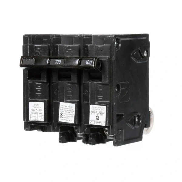 Siemens 100 Amp Double-Pole Type QP Circuit Breaker with 120-Volt Shunt Trip