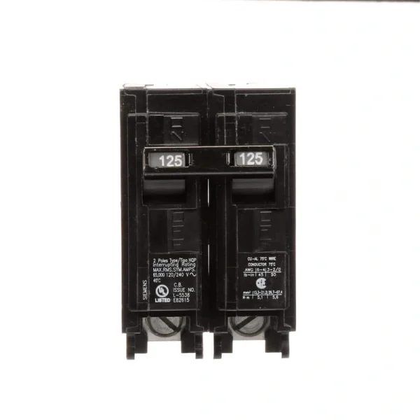 Siemens 125 Amp 2-Pole HQP 65 kA Circuit Breaker