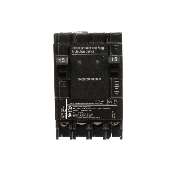Siemens 15 Amp Single-Pole Type QP Surge Protection Circuit Breaker