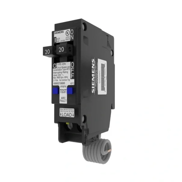 Siemens 20 Amp 120-Volt 1-Pole Tandem CAFCI Type QTA Circuit Breaker