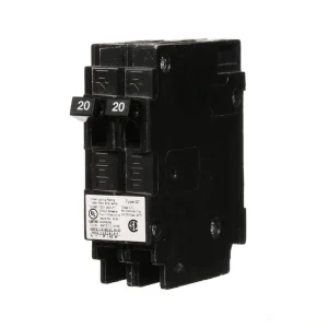 Siemens 20 Amp Tandem Single Pole Type QT Circuit Breaker