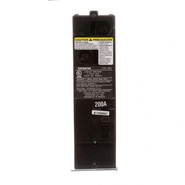 Siemens 200 Amp Double-Pole 22kA Type QS Multi-Family Main Breaker