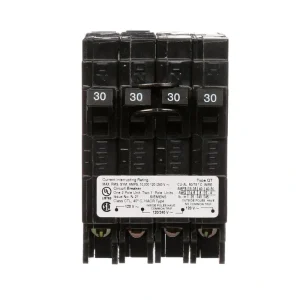 Siemens 30 Amp Double-Pole and (2) 30 Amp Single-Pole Type QT Quad Circuit Breaker