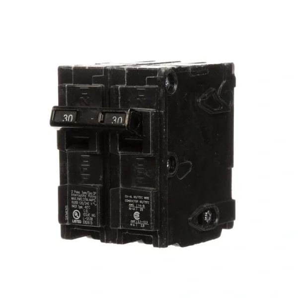 Siemens 30 Amp Double-Pole Type QP Circuit Breaker