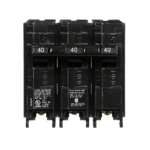 Siemens 40 Amp Three-Pole Type QP Circuit Breaker