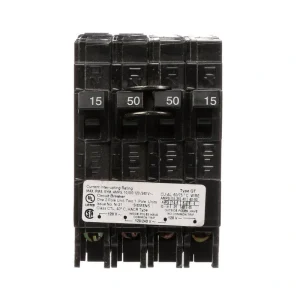Siemens 50 Amp Double-Pole and (2) 15 Amp Single-Pole Type QT Triplex Circuit Breaker