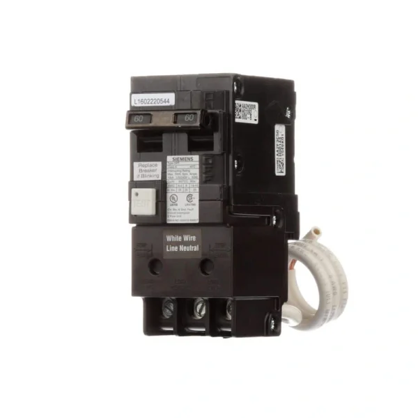 Siemens 60 Amp Double Pole Type QPF GFCI Circuit Breaker RBPU